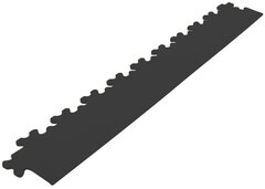 Afwerkrand recht voor 9 mm BoNueva pvc kliktegels zwart
