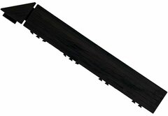 Afwerkrand met hoek voor 12 mm BoFudra kliktegels Zwart