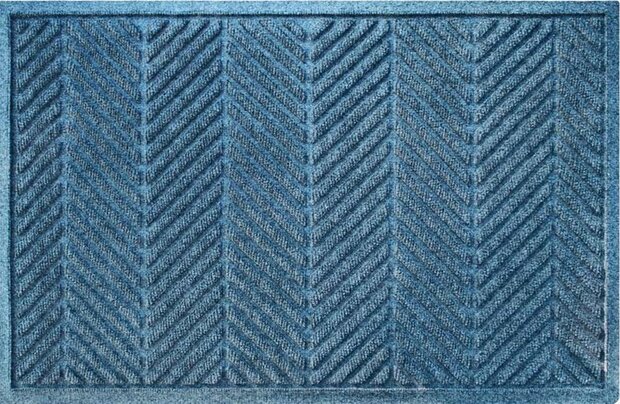 blauwe droogloopmatten