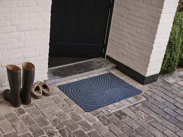 Deurmat WaterHog Fingerprint Grey 55x85 cm