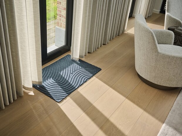 Deurmat WaterHog Fingerprint Grey 55x85 cm