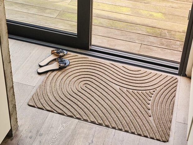 Deurmat WaterHog Fingerprint Grey 55x85 cm