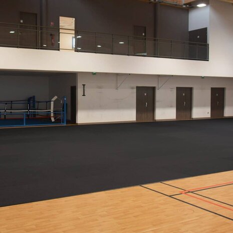 Beschermvloer voor sporthal- en gymzaalvloeren HallProtect XXL antraciet