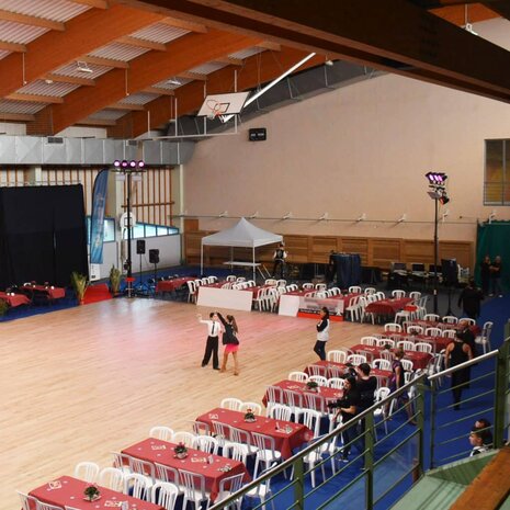 Beschermvloer voor sporthal- en gymzaalvloeren HallProtect XXL antraciet