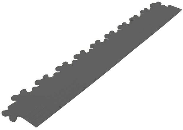 Afwerkrand recht voor 4 mm BoKwatro pvc kliktegels antraciet