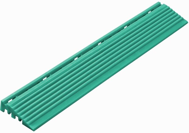 Afwerkrand recht voor 18 mm PP kliktegels turquoise