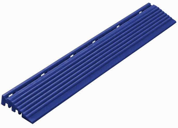 Afwerkrand recht voor 18 mm PP kliktegels ultramarineblauw