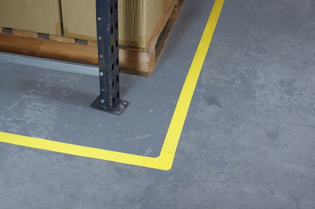 Vloermarkeringstape extra dun Thinstripe 100 mm blauw