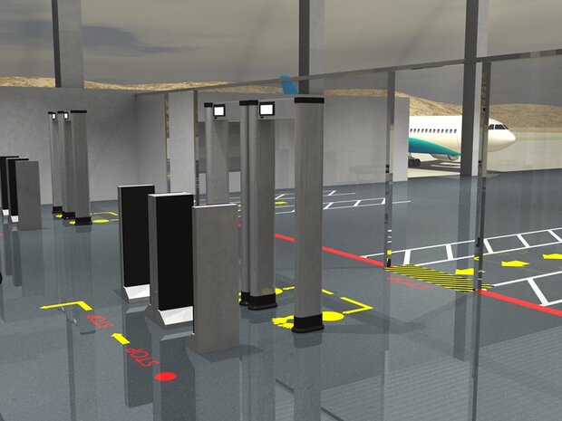 Vloermarkeringstape extra dun Thinstripe 100 mm geel