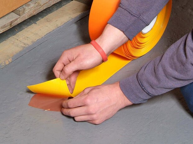 Vloermarkeringstape extra dun Thinstripe 100 mm wit