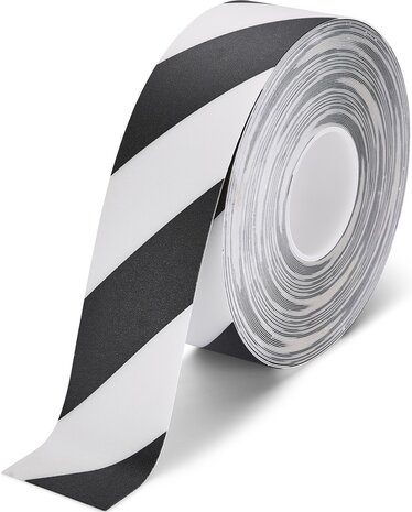 LeanLine Route Vloermarkeringstape 75 mm wit-zwart