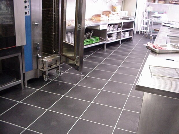 PVC Horecakeukenvloer Vloeistofdicht HACCP &ndash; BoFix GL 10 mm grijs