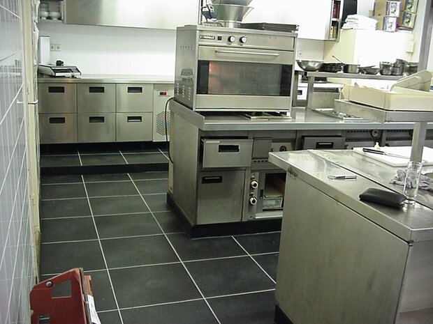 PVC Horecakeukenvloer Vloeistofdicht HACCP &ndash; BoFix GL 10 mm antraciet