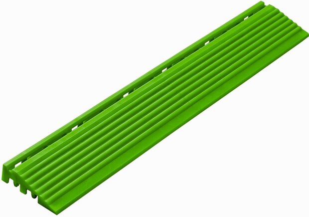 Afwerkrand recht voor 18 mm PP kliktegels groen