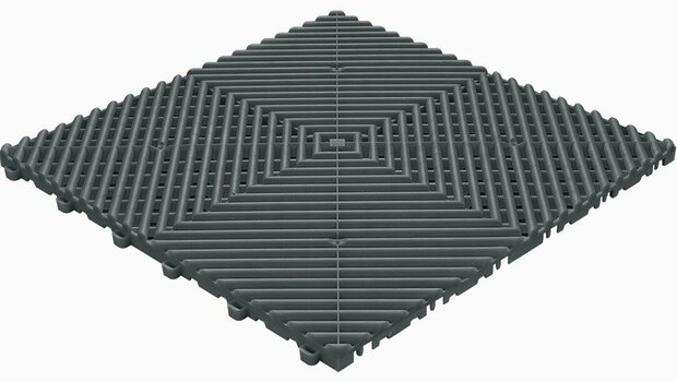 BoDeck Standard Balkonvloertegel &ndash; Open Drainage Kliktegel (PP)| Antraciet