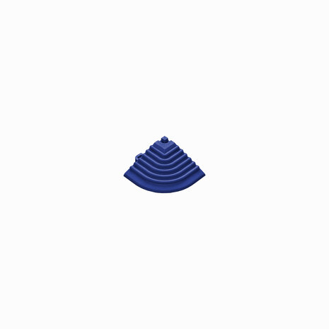 Afwerkrand hoekstuk voor 18 mm kliktegels ultramarineblauw