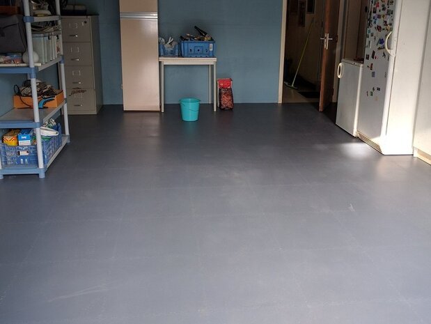 Taralock PVC kliktegel Garagevloer 7 mm -wit-verdekte verbinding 