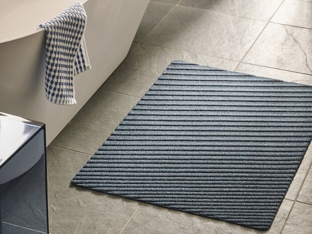 Deurmat WaterHog herringbone Blue 115x180 cm