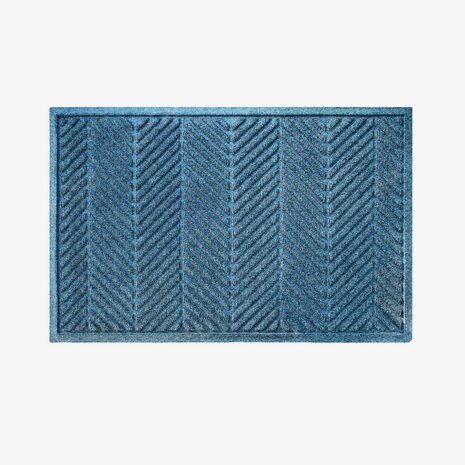 Deurmat WaterHog Herringbone Blue 180x250 cm