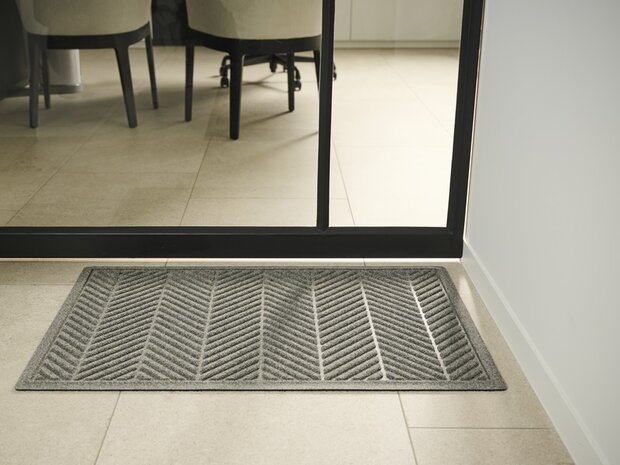 Deurmat WaterHog Herringbone Blue 60x90 cm