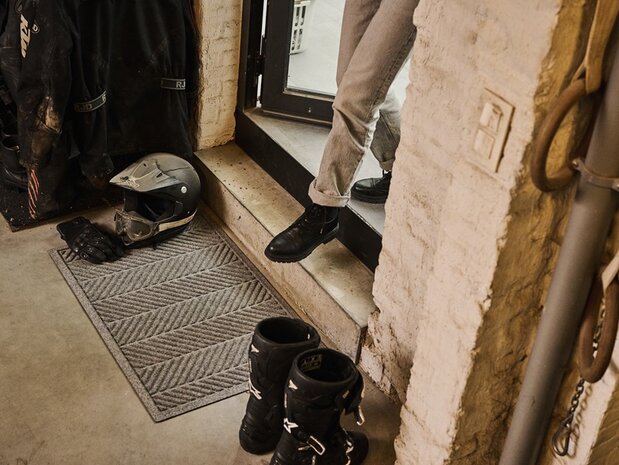 Deurmat WaterHog Herringbone Blue 90x150 cm