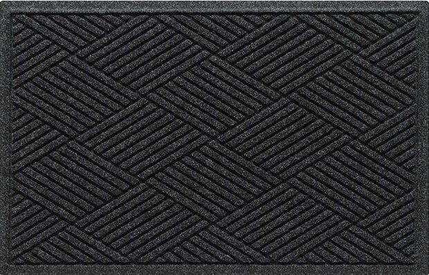 Deurmat WaterHog Diamond Charcoal 180x250 cm