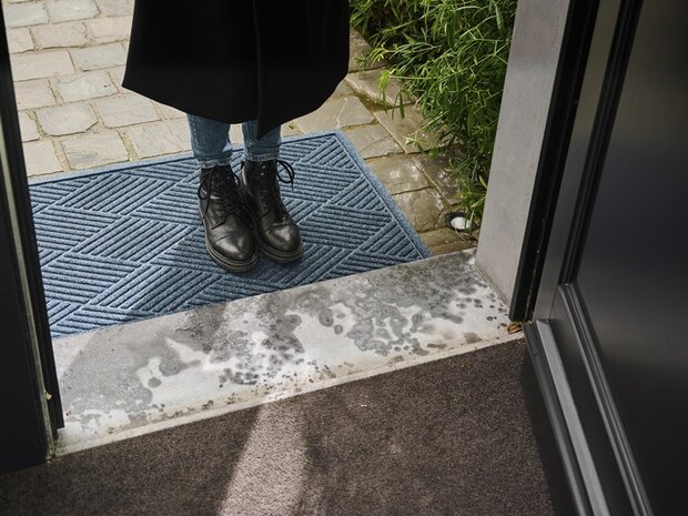 Deurmat WaterHog Diamond Navy blue 115x180 cm