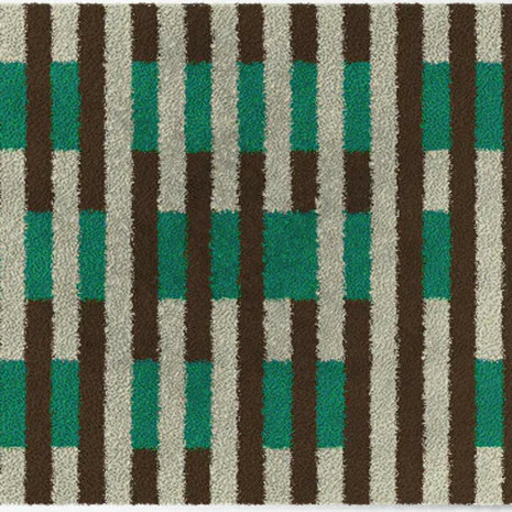 ColorStar Checkered binnendeurmat-grijs-60x85 cm