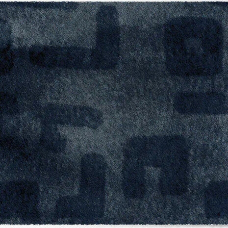 ColorStar Etnic binnendeurmat-marineblauw-85x150 cm