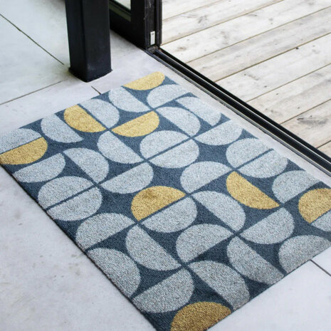 ColorStar Golden binnendeurmat-grijs-60x85 cm