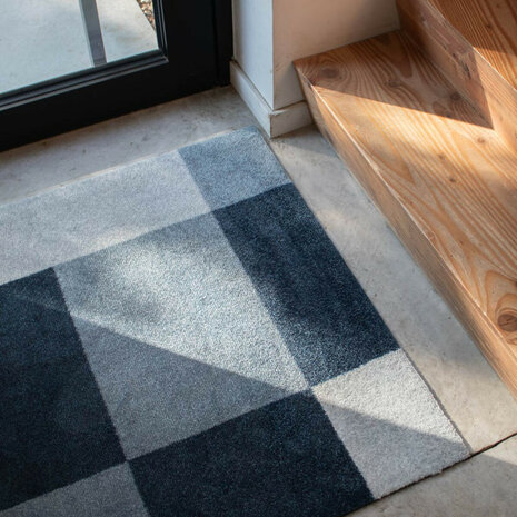 ColorStar Blocks binnendeurmat-koelgrijs-60x85 cm