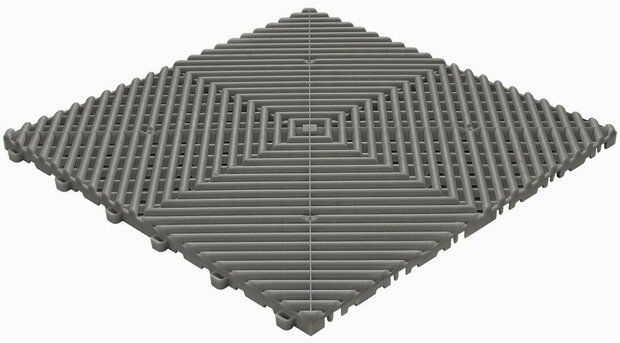 BoDeck balkonvloeren 18 mm &ndash; open kliktegels-afgerond | Donkergrijs