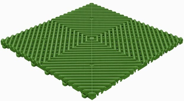 BoDeck balkonvloeren 18 mm &ndash; open kliktegels-afgerond | Groen