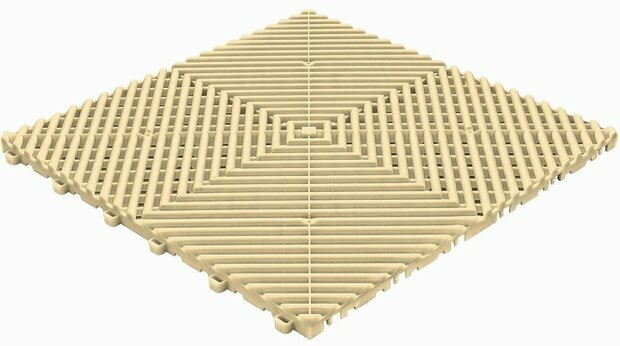 BoDeck balkonvloeren 18 mm &ndash; open kliktegels-afgerond | Beige