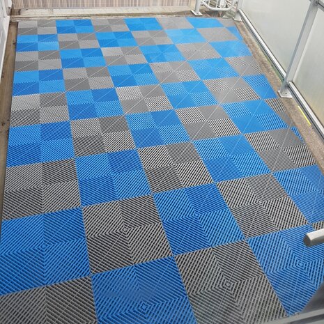 BoDeck balkonvloeren 18 mm &ndash; open kliktegels-afgerond | Geelgroen