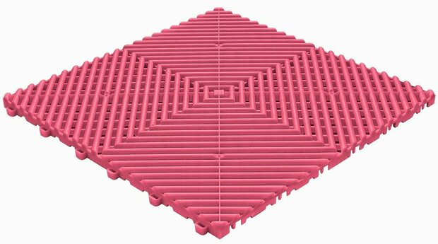 BoDeck balkonvloeren 18 mm &ndash; open kliktegels-afgerond | Pink