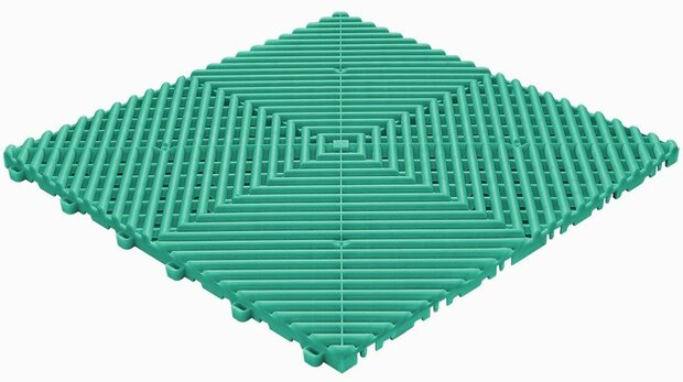 BoDeck balkonvloeren 18 mm &ndash; open kliktegels-afgerond | Turquoise