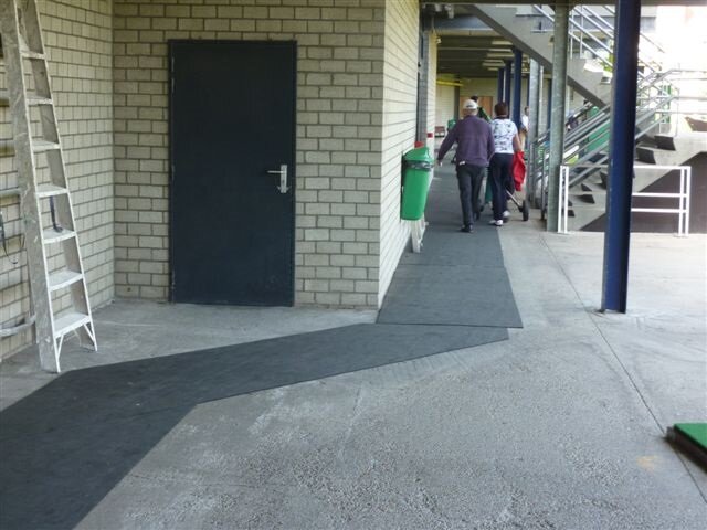 Rubbergranulaat bouwbescherming