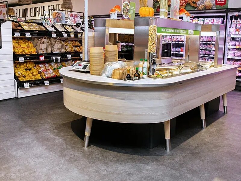 Vloerbedekking supermarkt