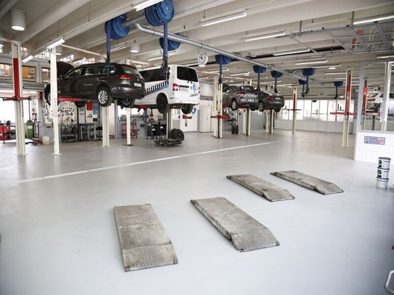 Autowerkplaatsvloer