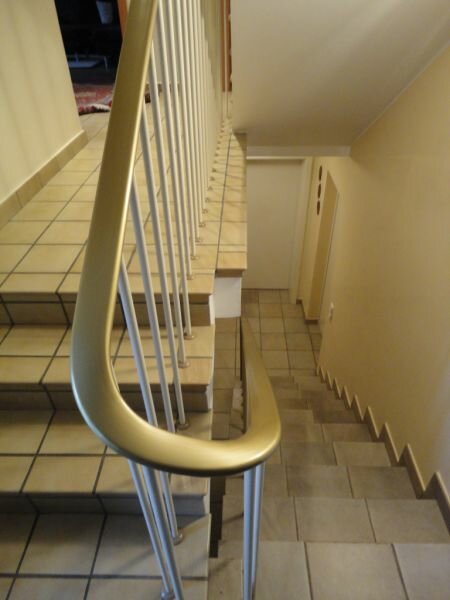 PVC Trapleuningprofiel voor vlakke leuning antraciet