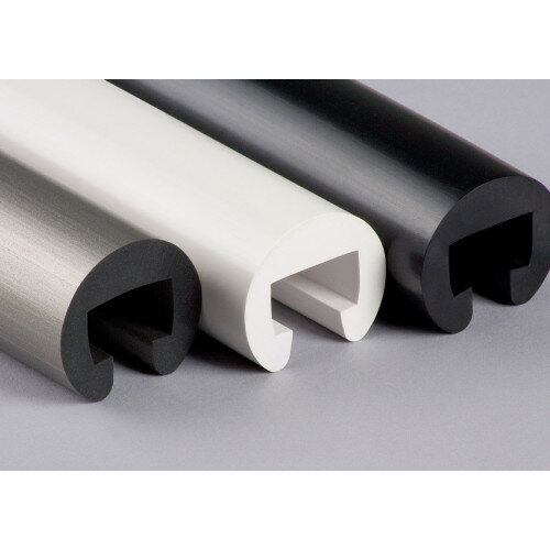 Profil&eacute;s de rampe d'escalier ronds en plastique
