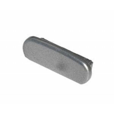 Eindkap PVC Trapleuningprofiel F408-019 grijs-aluminium