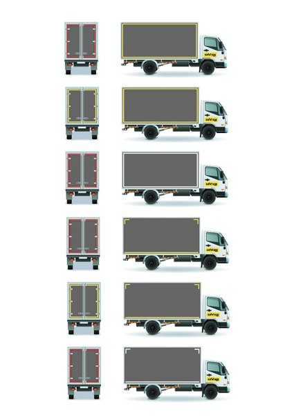 Reflecterende tape voor vrachtwagens 