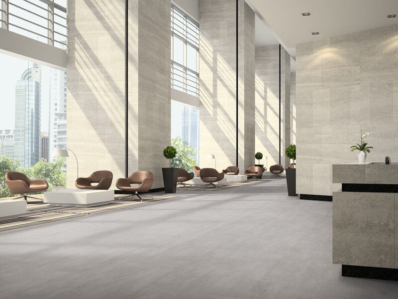 PVC plakvloer Mercury 55 Scratched Concrete Pearle