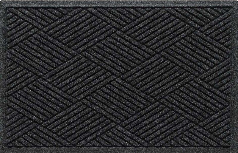 Deurmat WaterHog Diamond Charcoal 90x150 cm