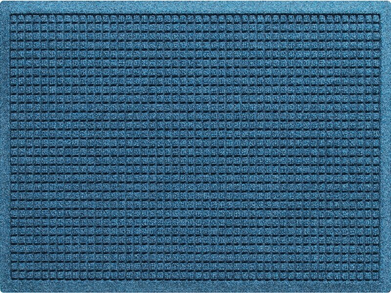 Deurmat WaterHog Square Blue 90x150 cm