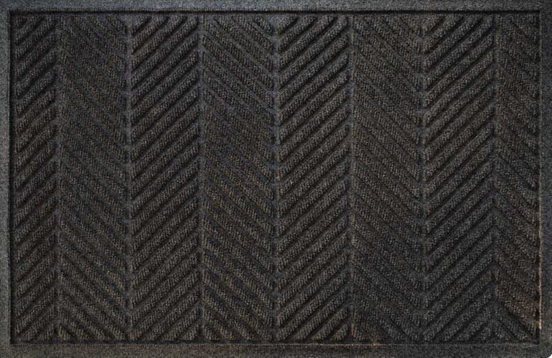 Deurmat WaterHog Herringbone Charcoal 60x90 cm