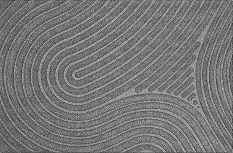Deurmat WaterHog Fingerprint Grey 55x85 cm