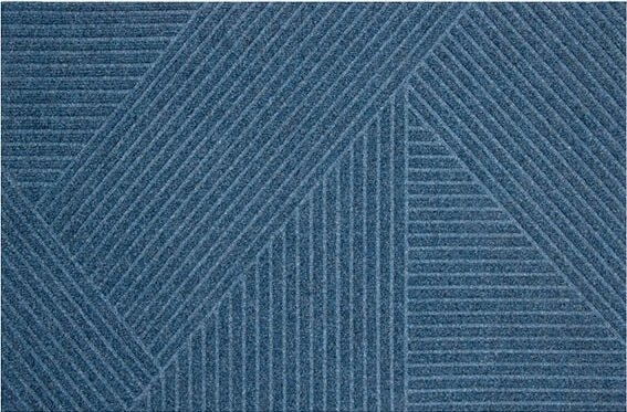 Deurmat WaterHog Pyramide Blue 55x85 cm